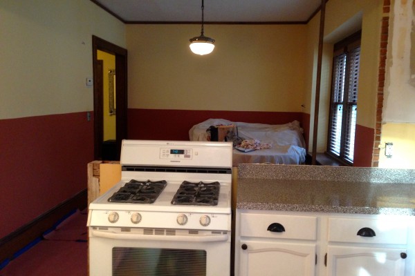 Sharon's kitchen cut open
