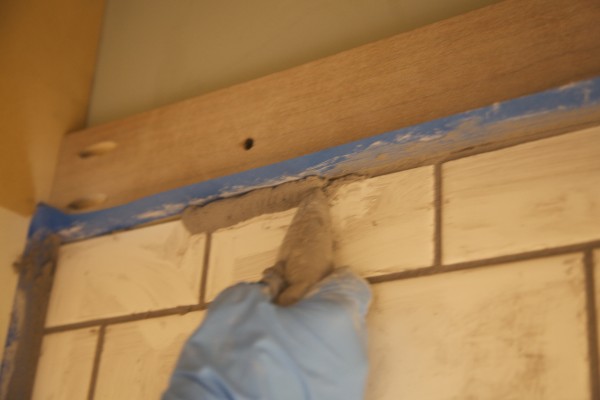 Grout in pastry bag 2