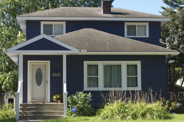 Blue old house